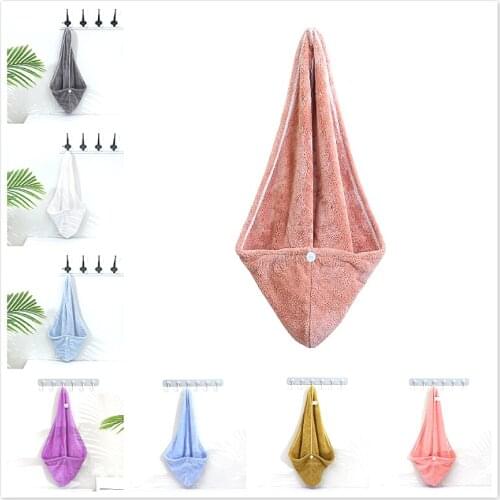 1Piece Necessary for Swimming Ashore Water Absorption Quick Drying Hair Hat Absorbent Towel Cap Turban Wrap Soft Shower Hat