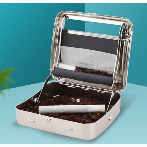 Manual DIY Cigarette Rolling Machine Easy Hand Make Cone Special Joint Roller Metal Tobacco Smoking Filling Device