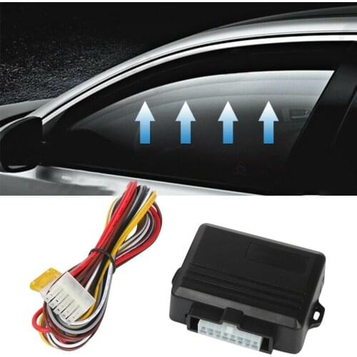 Universal Black Car Power Window Roll Up Closer for Four Doors Remotely Close Windows
