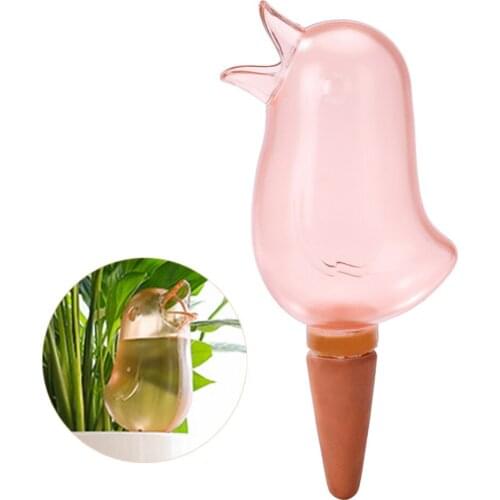Bird Shape Clear Plant Waterer Self Watering Device Potted Plant Watering Spike Automatic Drip Irrigation Watering System