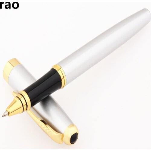 High quality 399 Silver Business office Medium Nib Rollerball Pen School student office stationery Ball point Pens