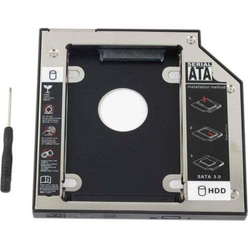 WZSM wholesale New 12.7mm 2nd SATA Hard Drive HDD Caddy For Lenovo SL300 SL400 SL400C SL410 SL410K SL500 SL500C SL510