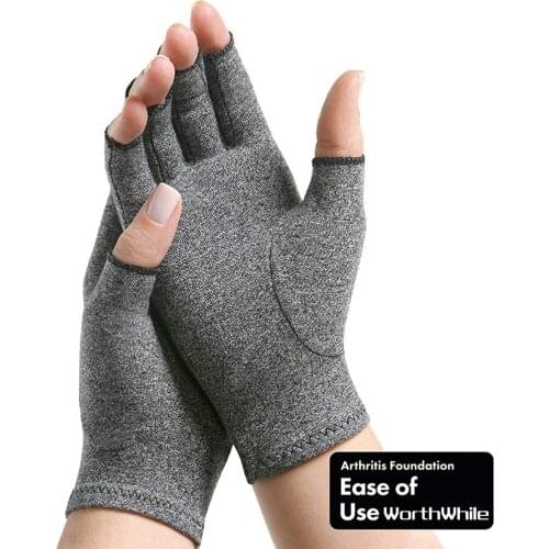 1 Pair Women Men Compression Arthritis Gloves Wrist Support Joint Pain Relief Hand Brace Therapy Wristband Open Fingers