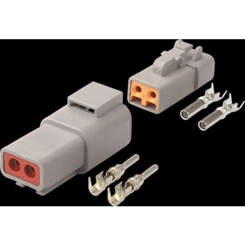 100sets 2 Pin DTP Series Male Female Waterproof Electrical Auto Connector DTP06-2S DTP04-2P for Deutsch