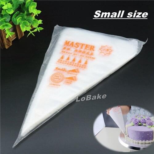 100pcs/bag) Small size disposable antiskid PP plastic pastry bags piping bag sugarcraft baking decor for DIY cake decorating
