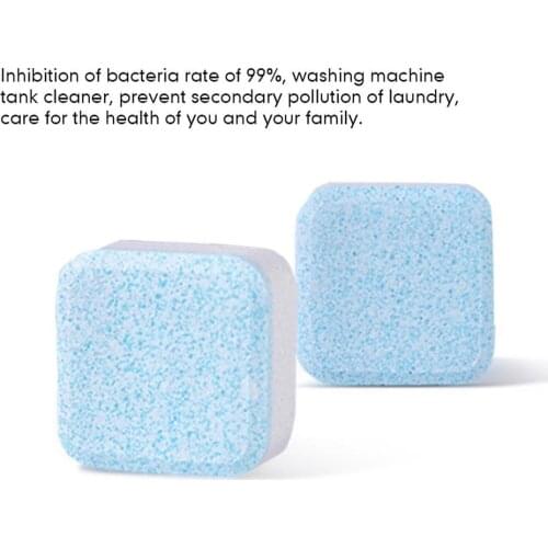 12pcs Useful Washing Machine Descaler Cleaner Deep Cleaning Remover Tablets Deodorant Durable Multifunctional Laundry Supplies