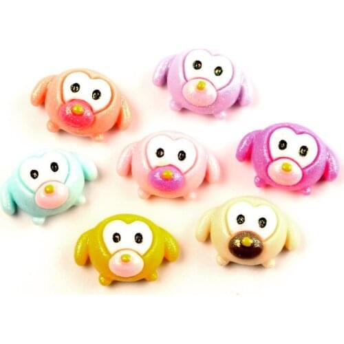 20Pcs 26x17mm Mixed Monkey Resin Decoration Crafts Flatback Cabochon Embellishments For Scrapbooking Diy Accessories