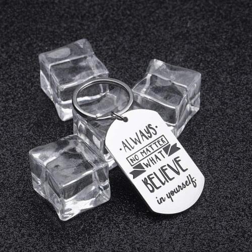 2020 Graduation Birthday Gift for Boys Girls Men Women Keychain for Best Friend Sister Brother Motivational Self-Help Keyring