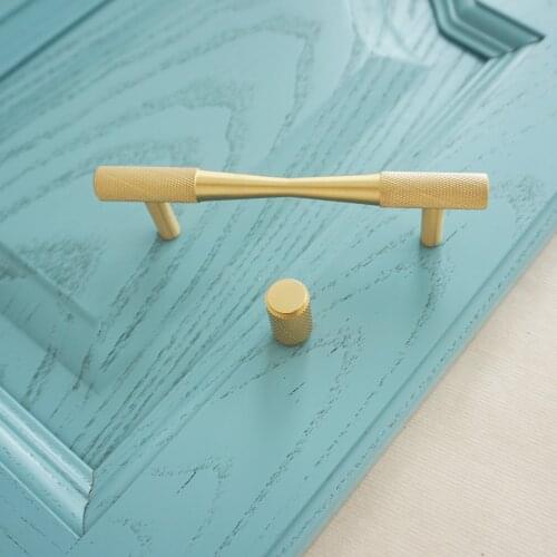 3.78'' 64mm Copper Furniture Knob and Handles Brass Wardrobe Cupboard handle Cabinet Pulls Round Drawer Knobs Furniture Hardware