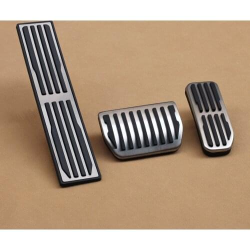 3Pcs Non-Slip Gas Brake Foot Rest Pedal For Jaguar XE X760 XF X260 F-Pace X761 LHD Vehicle Stainless Steel Accessories