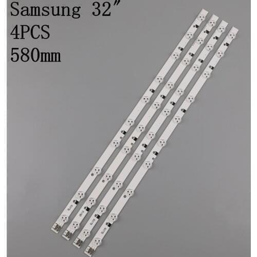 4Pieces/lot LED BACKLIGHT SET FOR SAMSUNG UE32EH5000 TV 32F-3535LED-40EA FROM LTJ320HN07-V A 100%NEW 58CM 10LED