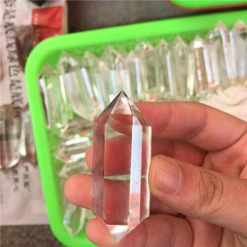 AAA+ natural quartz crystal clear crystal wand point for healing stones