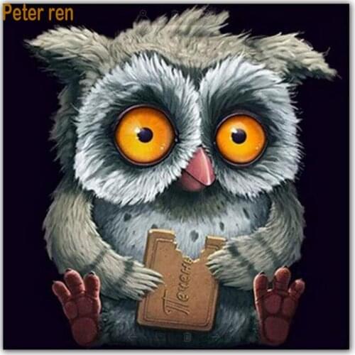 Diamond painting Owl Diy Diamond embroidery sale 3d Square Diamond mosaic animal full needlework Painting rhinestones Handmade