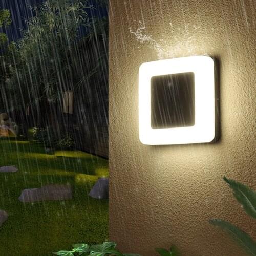 12W Aluminum Waterproof LED Wall Lamp Outdoor Garden Patio Corridor Porch Light Villa Front Door Step Stair Wall Light