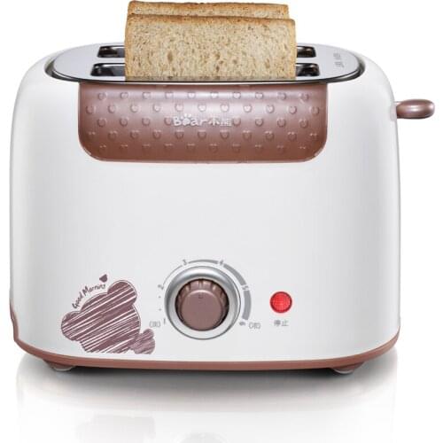 Bear 220V 6 professional temperature control card protection dust cover design Electric Toasters Breakfast Maker Full-automatic