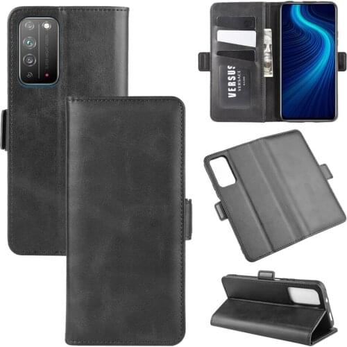 Case For Huawei Honor X10 5G Leather Wallet Flip Cover Vintage Magnet Phone Case For Honor X10 5G Coque
