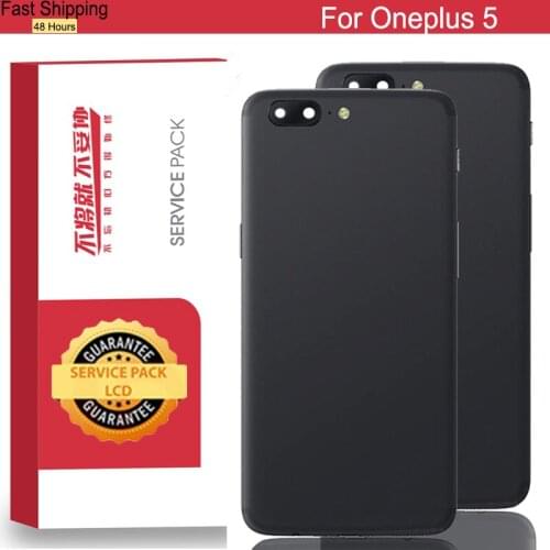 100% Original Back Housing for Oneplus 5 Back Cover Battery Glass for One Plus 5 Door Rear Case with Logo