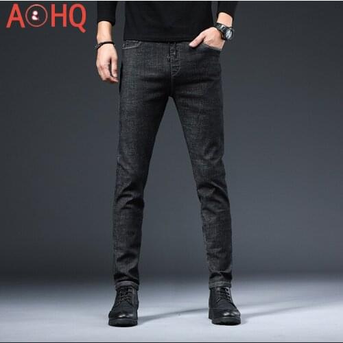 Black Skinny Jeans Men Slim Fit Elastic Waist Denim Jeans for Men Korea Style Pencil Men trousers 2021 Spring Summer