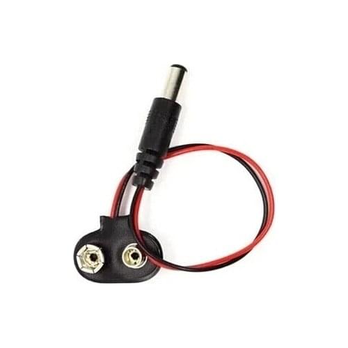 Experimental 9V snap power cable with DC head 9V clip male line battery adapter for arduino uno r3 starter mega nano kit 6f22