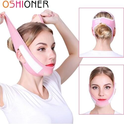 Elastic Face Slimming Bandage V Line Face Shaper Women Chin Cheek Lift Up Belt Facial Wrinkle Reducer Face Skin Care Beauty Tool