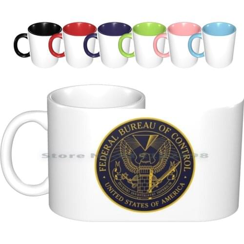 Federal Bureau Of Control | Control Game Logo | Clean Logo Ceramic Mugs Coffee Cups Milk Tea Mug Federal Bureau Of Control