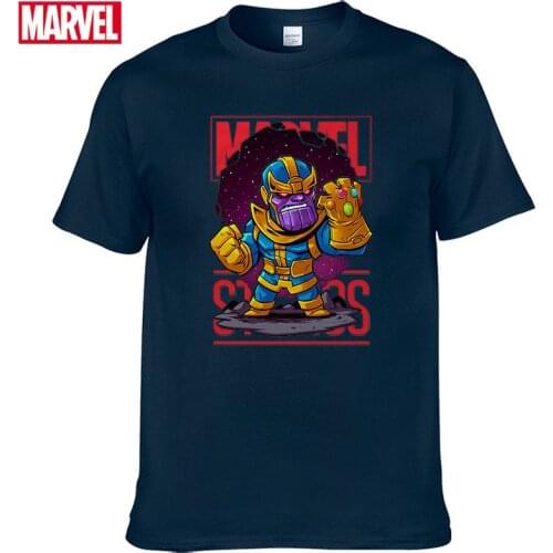 Marvel The Avengers Thanos T-shirt Comfortable Breathable 100% cotton Fashion clothes for teens Summer tshirts men t shirt #162