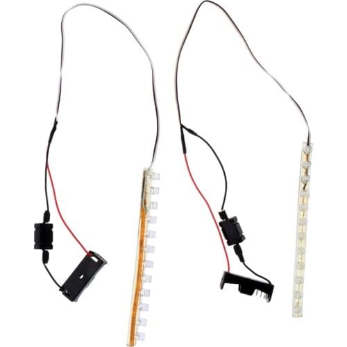 2 Pieces Outdoor Sports Roller Skates / Inline Skates LED Light Bar with Switch 12cm Replacment Accessories