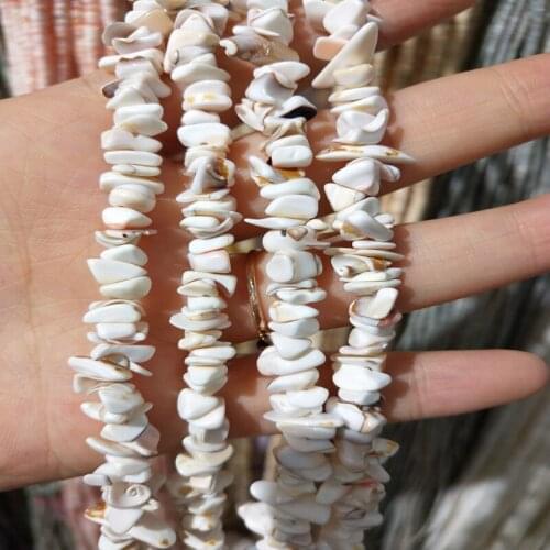 Natural shell Beaded irrgular shape craft shell For jewelry making DIY Bracelet necklace accessories home fish tank landscape