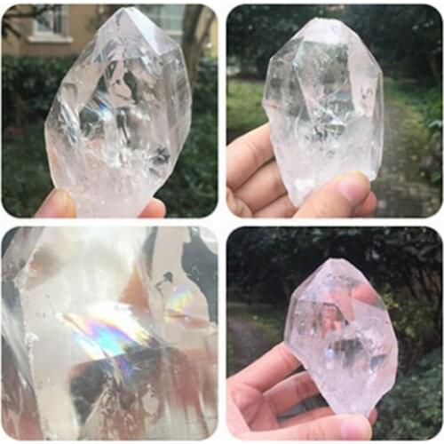 Natural white crystal specimens, crystal irregular stones, crystal specimens set home decoration