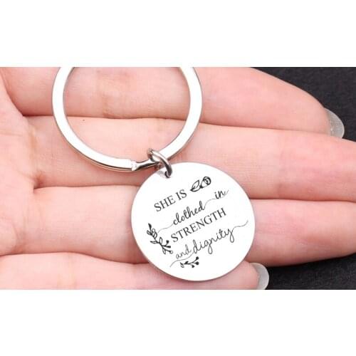 2020 new popular heart-shaped stainless steel keychain gift for family and friends