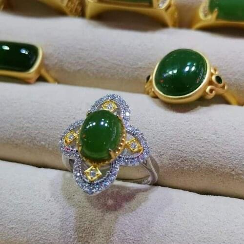 The truly natural and most precious variety of jasper gemstone ring inlaid with diamonds, shining, charming and fashionable