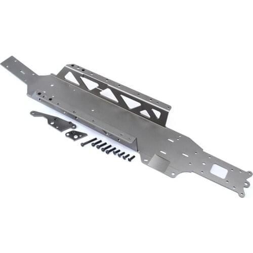 Full 1-Piece Chrome Frame Chassis Kit 5mm for HPI Baja 5B 5T 5SC Gas Rovan and King Motor 2WD Buggy Trucks