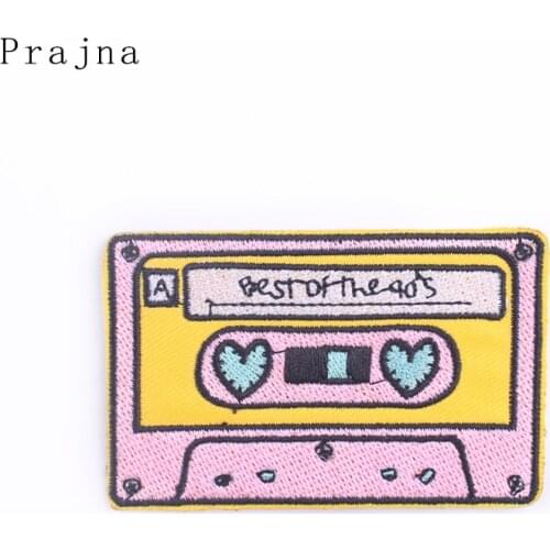 Prajna Tape Embroidered Patches on Clothes Cartoon Patch Badge Iron On Patches For Kids Clothing Stickers DIY Sewing Applique