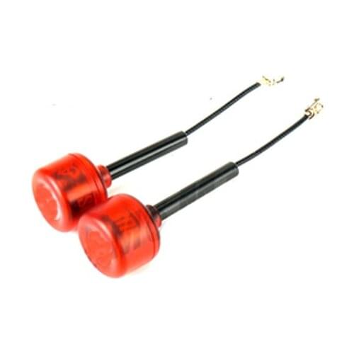 Cherry 5.8G 1.2DB Clear Red FPV Antenna for Caddx VISTA Digital System Replacement IPEX LHCP FPV Antenna