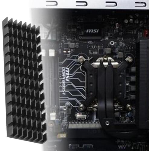 SSD Radiator Stable Fast Heat Dissipation Heightened M.2 2280 NGFF SSD Heat Sink for Desktop