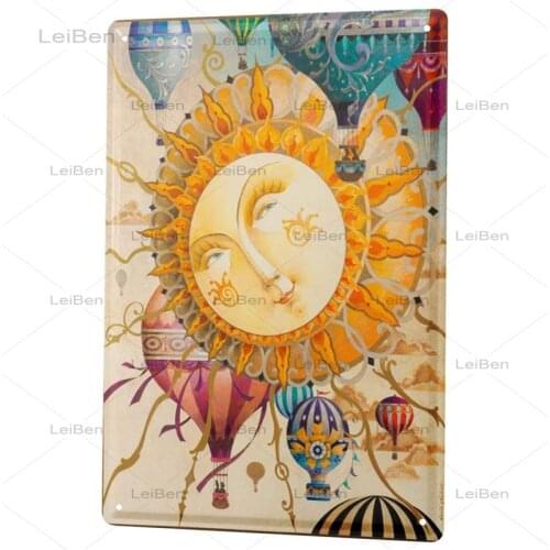 Ancient Greek Mythology Sun Goddess Retro Tin Sign Metal Plate Vintage Art Plaque Home Decoration Hotel Restaurant Wall Sticker