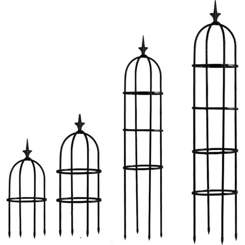 Obelisk Plant Climbing Plant Vine Rack Garden Plant Climbing Trellis Spliced Steel Flower Frame Stand Plant Potted workable