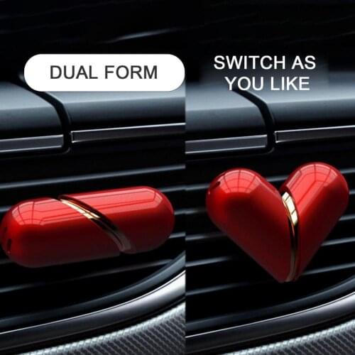 Convertible Heart Shape Car Fragrance Air Freshener Styling Interior Decoration