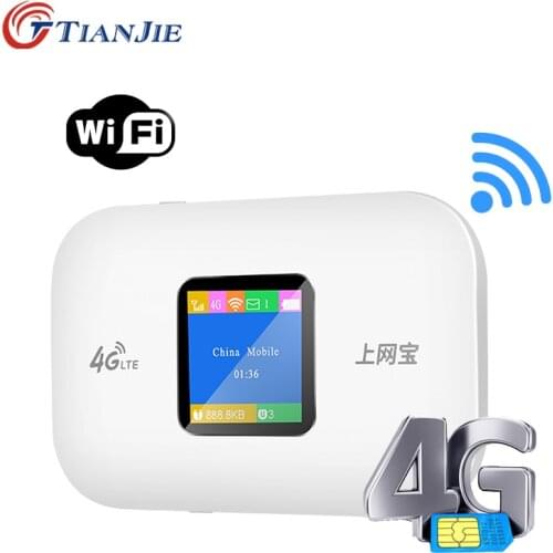 TIANJIE CF901 Unlocked 4G LTE Car Wifi Router CarFi Modem Router SIM Card Wifi Hotspot with 5V/1A Cigarette lighter USB Charger