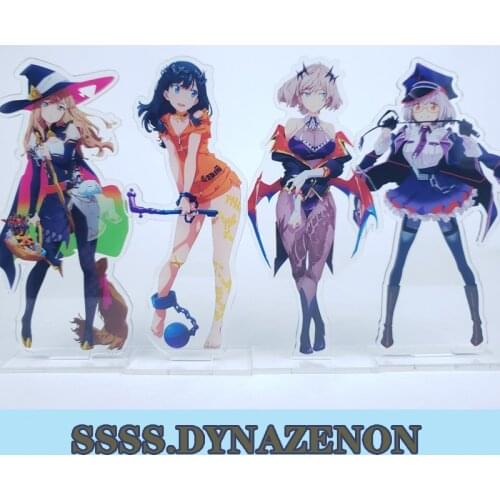 Stand Figure Japanese Anime SSSS.GRIDMAN Shinjo Akane Takarada Rikka Cosplay Acrylic Desktop Model Display Charm Decor Toy Gifts
