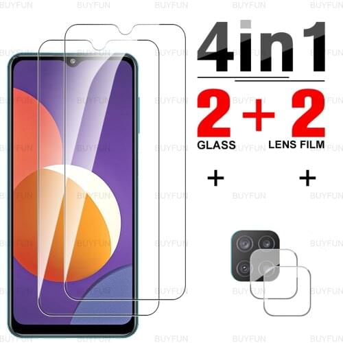 Screen Protector For Samsung Galaxy M12 M32 M42 5G M62 M31 M21 M01 M02 M11 M51 M31s M21s full cover tempered glass camera film