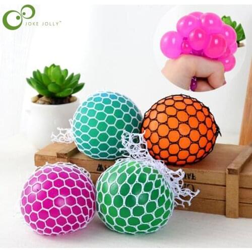 1pc 4.5cm Funny Anti Stress Ball Novetly Squeeze Ball Hand Wrist Exercise Antistress Slime Ball Toy LYQ