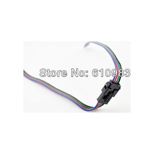 5 pcs/lot 30cm 4pin Plug in RGB Led Strip Male Female Connector Cable For 3528 5050