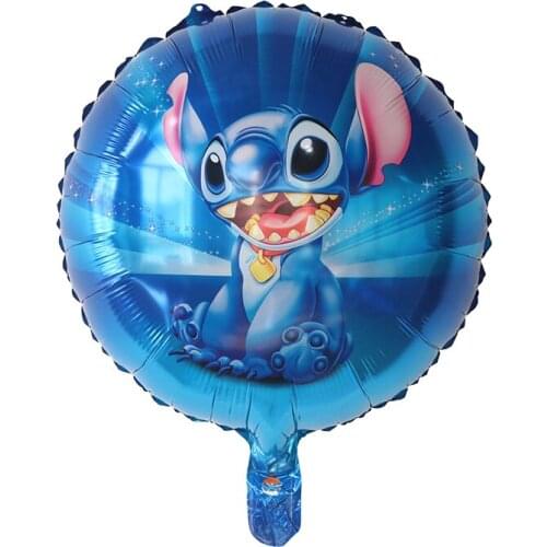 50pcs 18inch Lilo Stitch Foil Helium Balloons Childrens Birthday Theme Party Decoration Kids Inflatable Toys Air Globos Ball