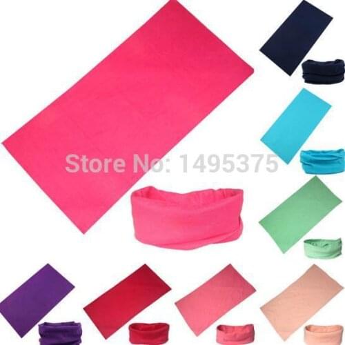 600pcs/lot fashion solid color magic head scarf bandana headband magic headband