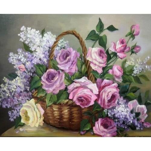 Diamand Painting Flowers Diamond Art Full Drill Embroidery Kit Diamond Paiting Full Drill