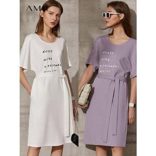 Модные платья-трапеции Amii China At AliExpress
