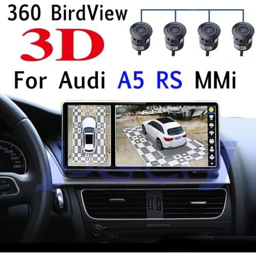 Car Stereo Audio Accessories Navigation GPS Navi Radio CarPlay 10.25 Screen For Audi A5 RS 8T 8F TDi TFSi MMi 360 BirdView