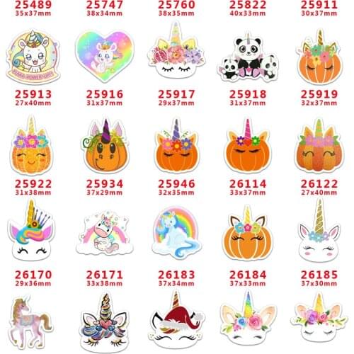 Free shipping 30 pcs planar resin unicorn resin pr26185