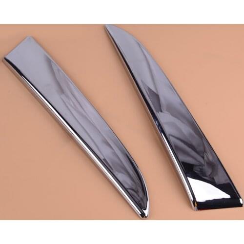CITALL 2Pcs ABS Chrome Rear Window Windshield Side Spoiler Lid Cover Trim Garnish Molding Fit for Ford Kuga Escape 2013-2019